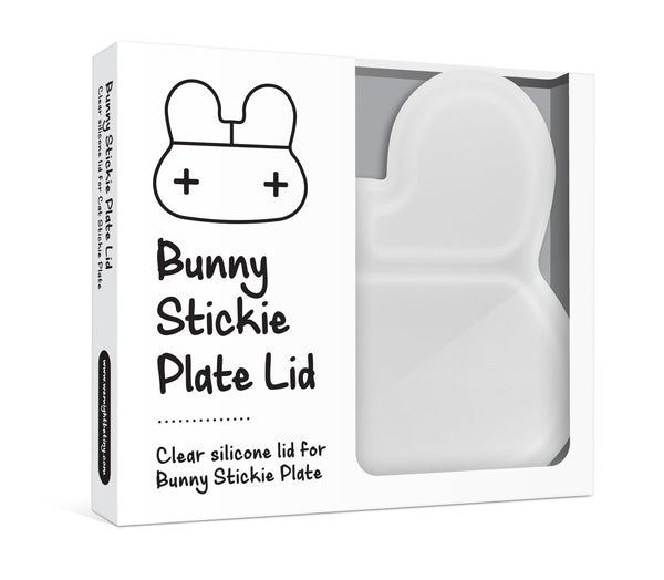 We Might Be Tiny Bunny Stickie Plate Cover We Might Be Tiny Baby Feeding at Little Earth Nest Eco Shop