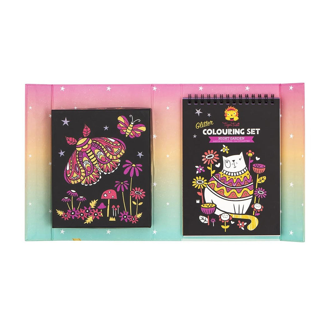 Tiger Tribe Glitter Colouring Set Tiger Tribe Activity Toys Night Garden at Little Earth Nest Eco Shop Geelong Online Store Australia