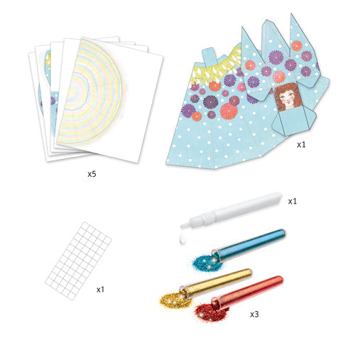 Miss Blossom Arty Paper by Djeco Djeco Art and Craft Kits at Little Earth Nest Eco Shop Geelong Online Store Australia