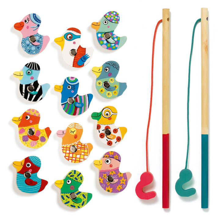 Djeco Magnetics Fishing Set Djeco Activity Toys Duck at Little Earth Nest Eco Shop