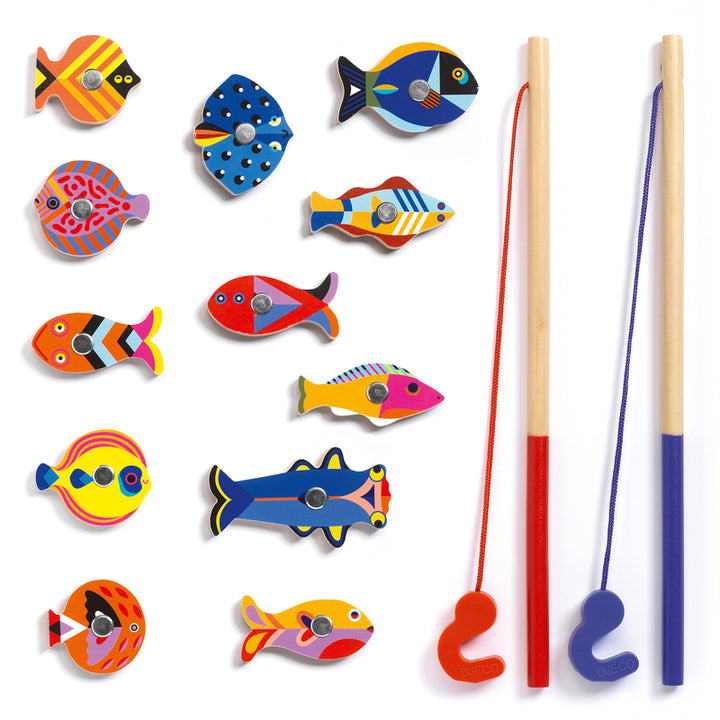 Djeco Magnetics Fishing Set Djeco Activity Toys Graphic at Little Earth Nest Eco Shop