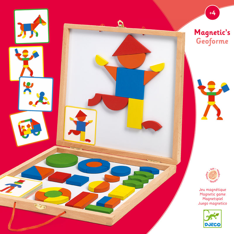 Djeco Geoform Shape Set Djeco Magnet Toys at Little Earth Nest Eco Shop Geelong Online Store Australia