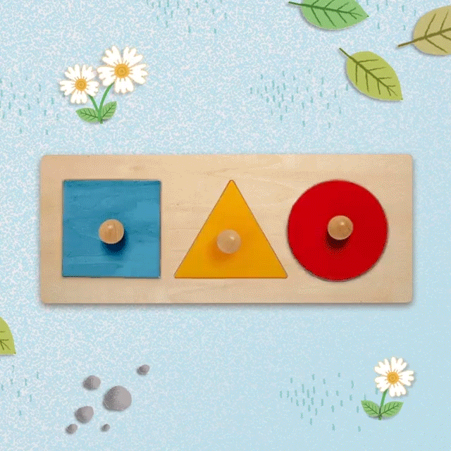 Djeco Formabasic Wooden Shapes Puzzle Djeco Puzzles at Little Earth Nest Eco Shop
