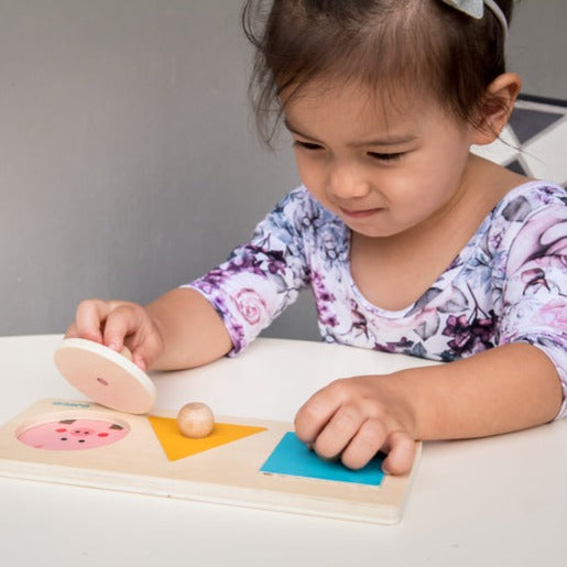 Djeco Formabasic Wooden Shapes Puzzle Djeco Puzzles at Little Earth Nest Eco Shop Geelong Online Store Australia