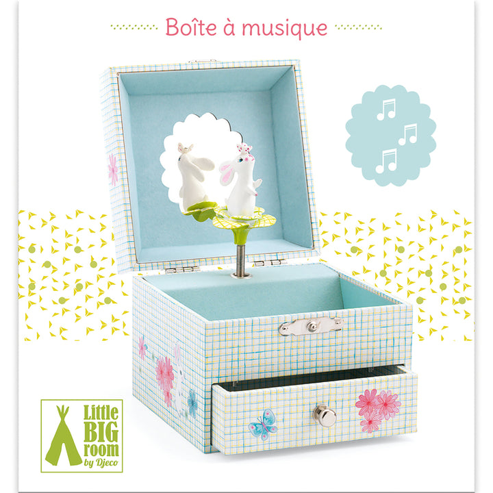 Bunny Music Box Djeco General at Little Earth Nest Eco Shop