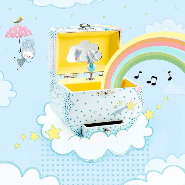 Djeco Unicorn Music Box Djeco Musical Toys at Little Earth Nest Eco Shop Geelong Online Store Australia