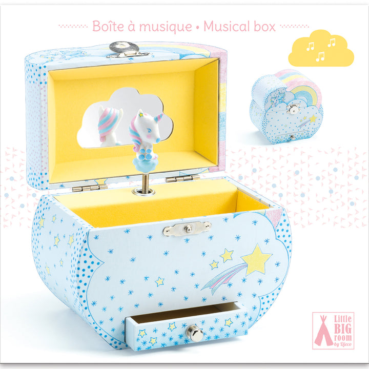 Djeco Unicorn Music Box Djeco Musical Toys at Little Earth Nest Eco Shop