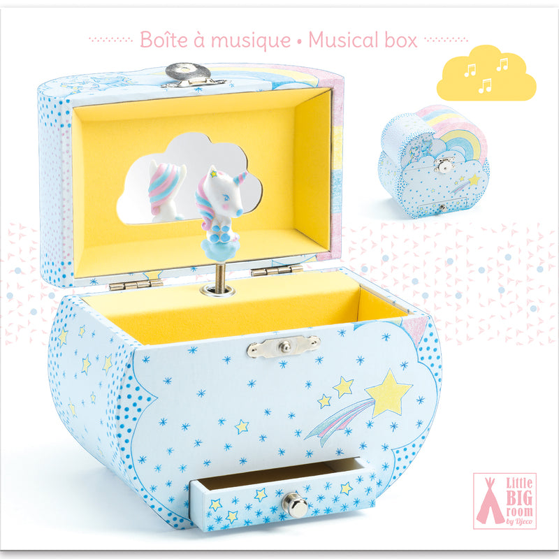Djeco Unicorn Music Box Djeco Musical Toys at Little Earth Nest Eco Shop Geelong Online Store Australia