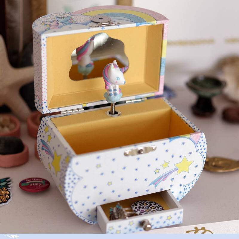 Djeco Unicorn Music Box Djeco Musical Toys at Little Earth Nest Eco Shop Geelong Online Store Australia