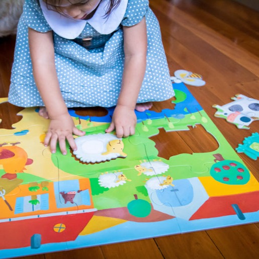 Djeco Tactile Farm Puzzle Djeco Puzzles at Little Earth Nest Eco Shop Geelong Online Store Australia