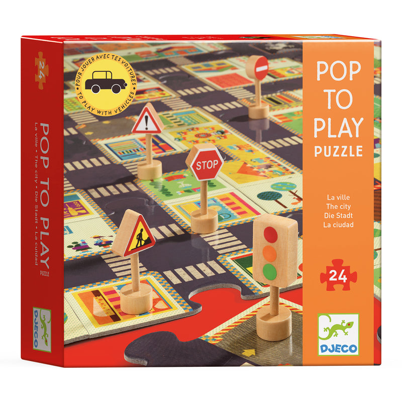 Djeco Giant Puzzle The City Djeco Puzzles at Little Earth Nest Eco Shop Geelong Online Store Australia