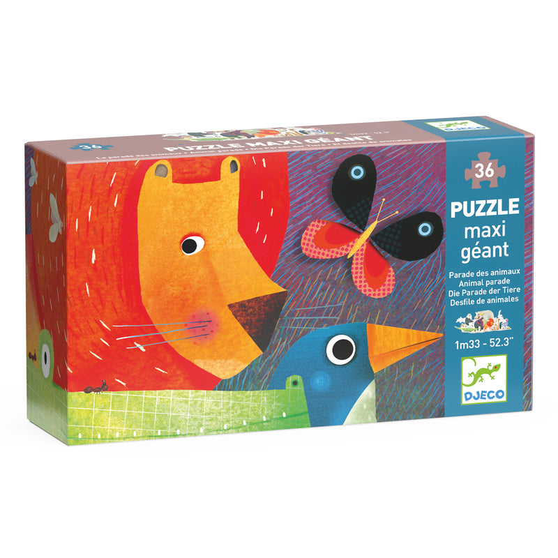 Djeco Animal Parade Puzzle 36 Piece Djeco Puzzles at Little Earth Nest Eco Shop Geelong Online Store Australia