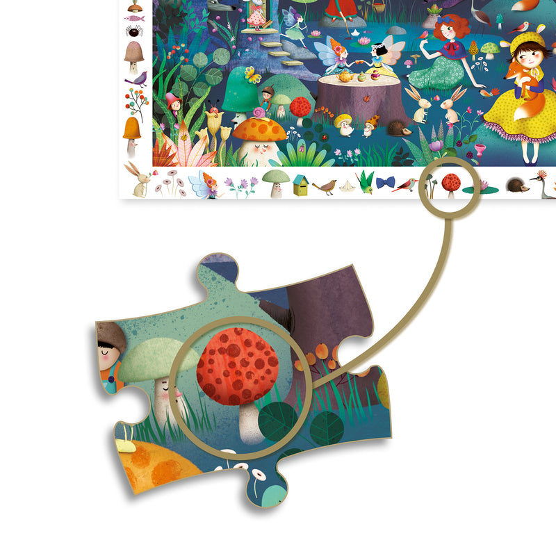Djeco Enchanted Forest Puzzle 100 Piece Djeco Puzzles at Little Earth Nest Eco Shop Geelong Online Store Australia