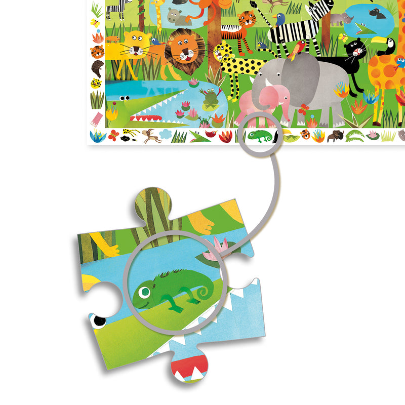 Djeco Jungle Observation Puzzle 35 Piece Djeco Puzzles at Little Earth Nest Eco Shop Geelong Online Store Australia