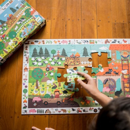 Djeco Farm Observation Puzzle 35 Piece Djeco Puzzles at Little Earth Nest Eco Shop Geelong Online Store Australia