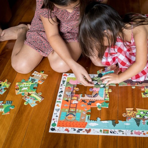Djeco Farm Observation Puzzle 35 Piece Djeco Puzzles at Little Earth Nest Eco Shop Geelong Online Store Australia