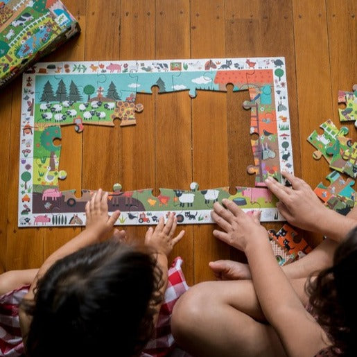 Djeco Farm Observation Puzzle 35 Piece Djeco Puzzles at Little Earth Nest Eco Shop Geelong Online Store Australia