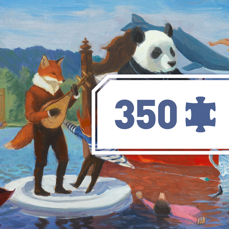 Djeco Summer Lake Puzzle Gallery 350 pieces Djeco Puzzle at Little Earth Nest Eco Shop Geelong Online Store Australia