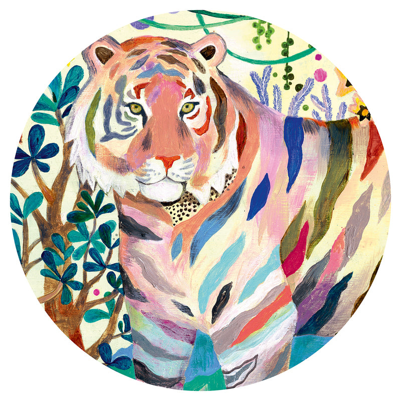 Djeco Rainbow Tigers Puzzle and Poster Set 1000 Piece Djeco Puzzles at Little Earth Nest Eco Shop Geelong Online Store Australia
