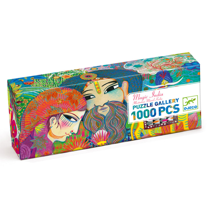 Djeco Magic India Puzzle and Poster Set 1000 Piece Djeco Puzzles at Little Earth Nest Eco Shop