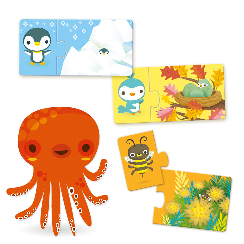 Djeco Duo Puzzle Djeco Puzzles at Little Earth Nest Eco Shop Geelong Online Store Australia