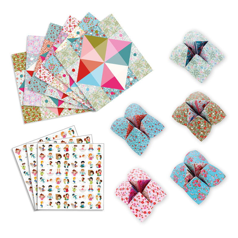 Djeco Origami Fortune Tellers Flowers Djeco Origami Paper Flowers at Little Earth Nest Eco Shop Geelong Online Store Australia