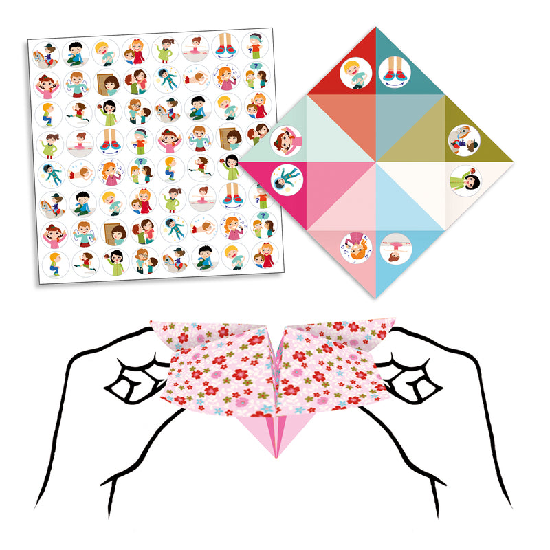 Djeco Origami Fortune Tellers Flowers Djeco Origami Paper Flowers at Little Earth Nest Eco Shop Geelong Online Store Australia