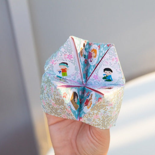 Djeco Origami Fortune Tellers Flowers Djeco Origami Paper Flowers at Little Earth Nest Eco Shop Geelong Online Store Australia