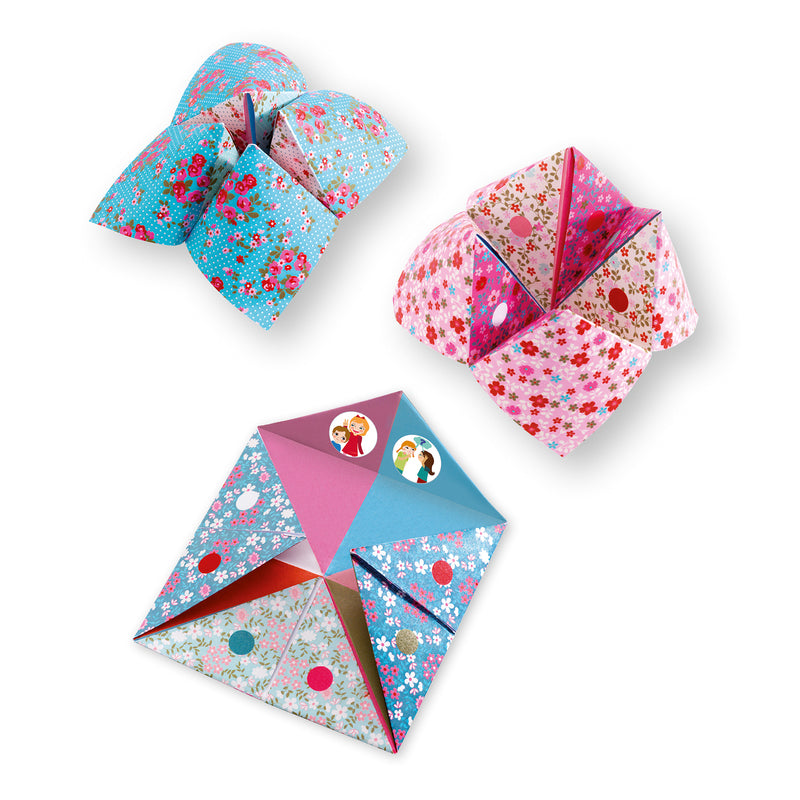 Djeco Origami Fortune Tellers Flowers Djeco Origami Paper Flowers at Little Earth Nest Eco Shop Geelong Online Store Australia