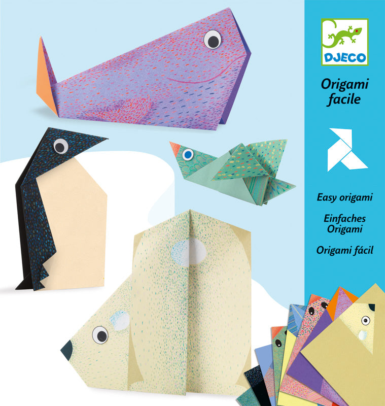 Djeco Introduction to Origami Djeco Art and Craft Kits Polar Animals at Little Earth Nest Eco Shop Geelong Online Store Australia