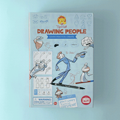 Tiger Tribe Drawing People Kids Activity Kit Tiger Tribe Activity Toys at Little Earth Nest Eco Shop Geelong Online Store Australia