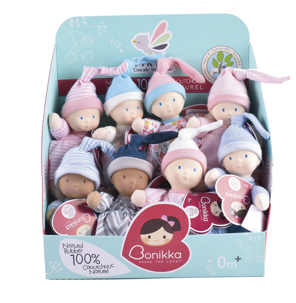 Bonikka Natural Rubber Mini Doll Bonikka Dolls, Playsets & Toy Figures at Little Earth Nest Eco Shop Geelong Online Store Australia
