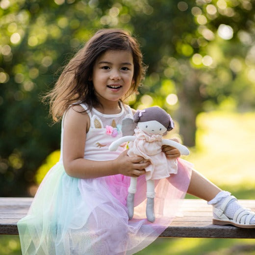 Organic Cotton Fairy Doll Tikiri Soft Toys at Little Earth Nest Eco Shop Geelong Online Store Australia