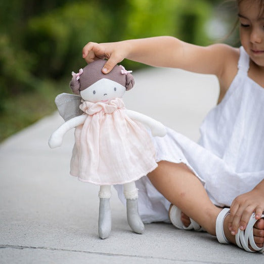 Organic Cotton Fairy Doll Tikiri Soft Toys at Little Earth Nest Eco Shop Geelong Online Store Australia
