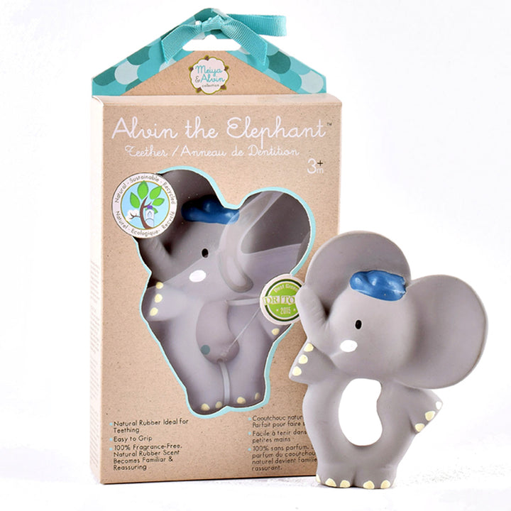Alvin Natural Rubber Teether Bonikka Dummies and Teethers at Little Earth Nest Eco Shop