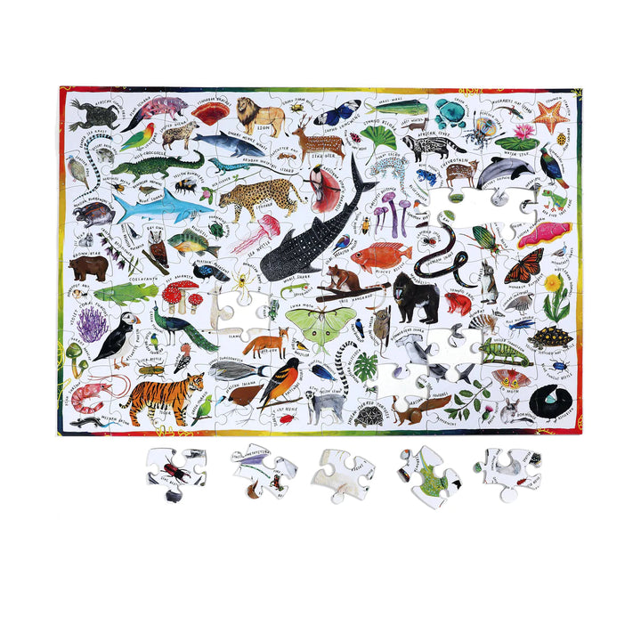 Eeboo 100 Piece Beautiful World Puzzle Little Earth Nest