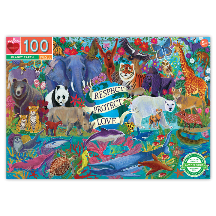 Eeboo 100 Piece Earth Puzzle Little Earth Nest