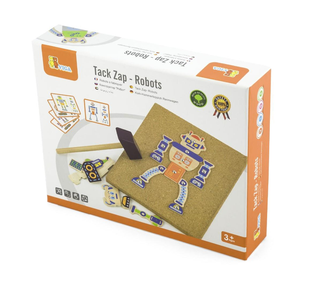 Viga Toys Tap Tap Robot Set Viga Toys Wooden Toys at Little Earth Nest Eco Shop Geelong Online Store Australia