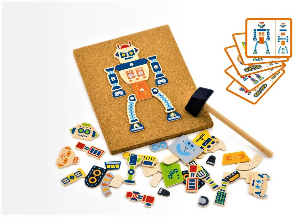 Viga Toys Tap Tap Robot Set Viga Toys Wooden Toys at Little Earth Nest Eco Shop Geelong Online Store Australia