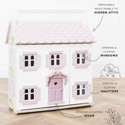 Le Toy Van Sophie's House Le Toy Van Dollshouses at Little Earth Nest Eco Shop Geelong Online Store Australia