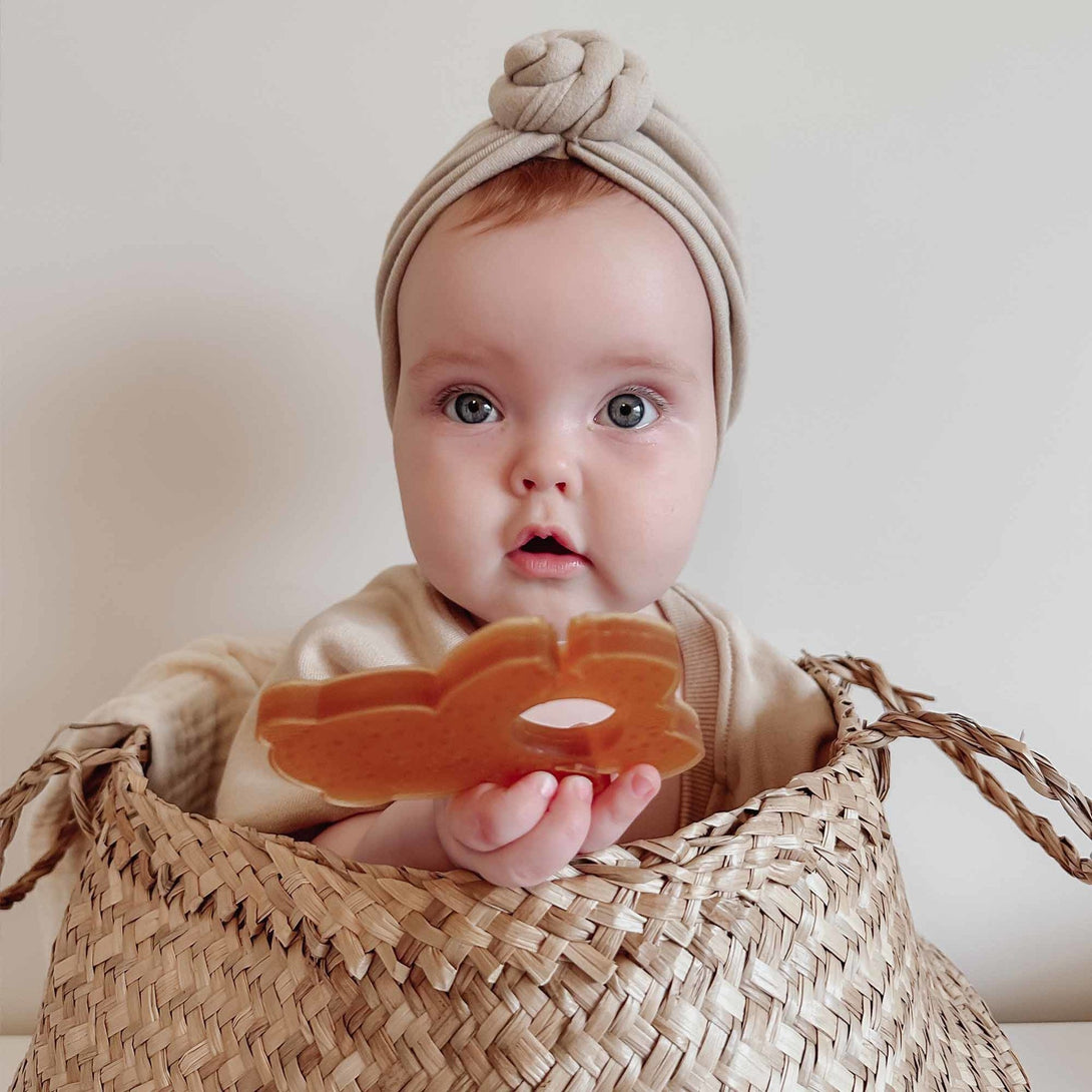 Hevea Natural Rubber Panda Teether Hevea Baby Bath Toys at Little Earth Nest Eco Shop Geelong Online Store Australia