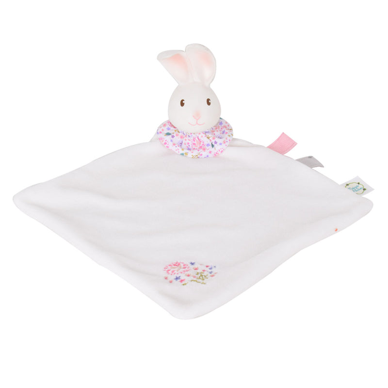 Havah Bunny Teether Blanket Little Earth Nest Dummies and Teethers at Little Earth Nest Eco Shop Geelong Online Store Australia