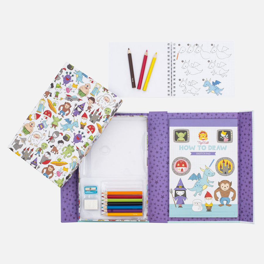 Tiger Tribe How to Draw Set Tiger Tribe Art and Craft Kits at Little Earth Nest Eco Shop Geelong Online Store Australia