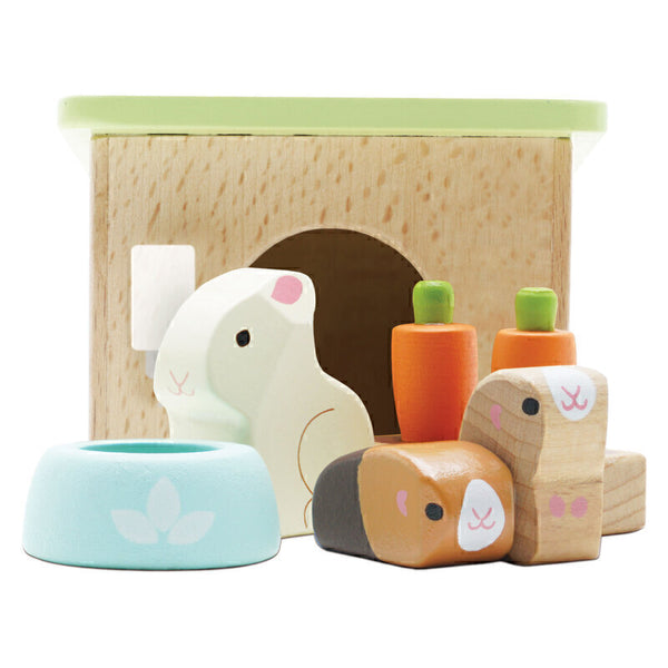 Le Toy Van Guinea Pig and Bunny Set Le Toy Van Dollhouse Accessories at Little Earth Nest Eco Shop