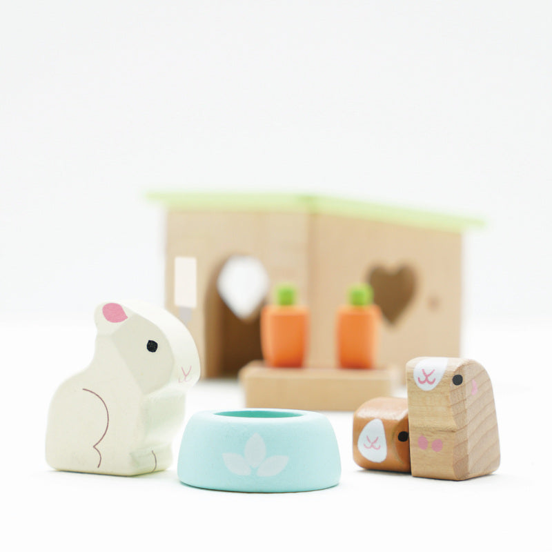 Le Toy Van Guinea Pig and Bunny Set Le Toy Van Dollhouse Accessories at Little Earth Nest Eco Shop Geelong Online Store Australia
