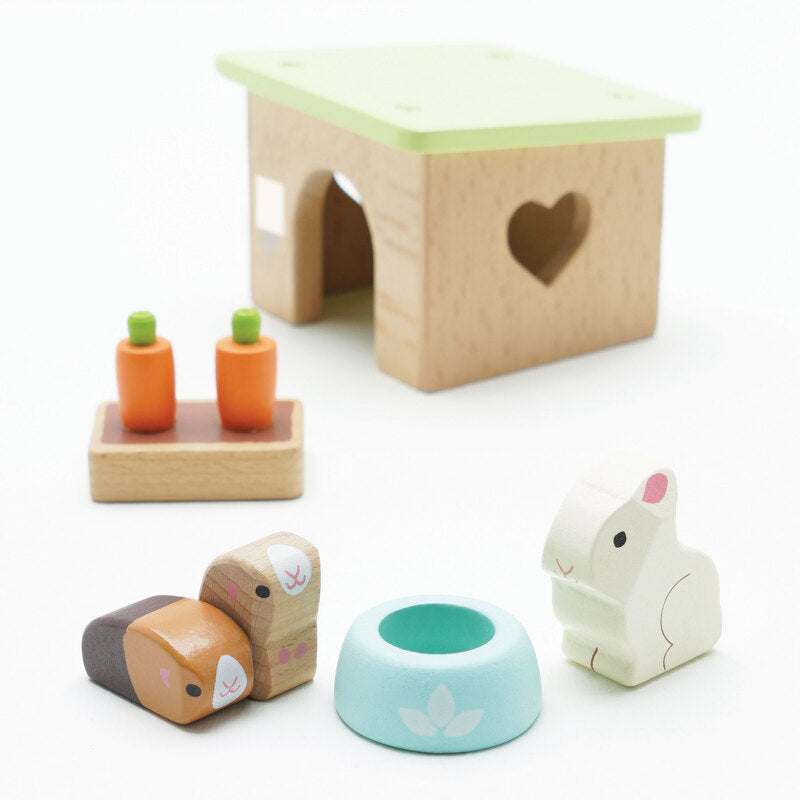 Le Toy Van Guinea Pig and Bunny Set Le Toy Van Dollhouse Accessories at Little Earth Nest Eco Shop Geelong Online Store Australia