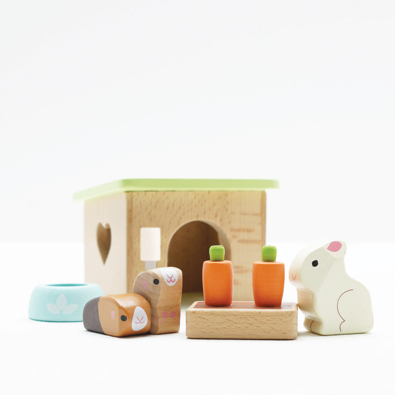Le Toy Van Guinea Pig and Bunny Set Le Toy Van Dollhouse Accessories at Little Earth Nest Eco Shop Geelong Online Store Australia