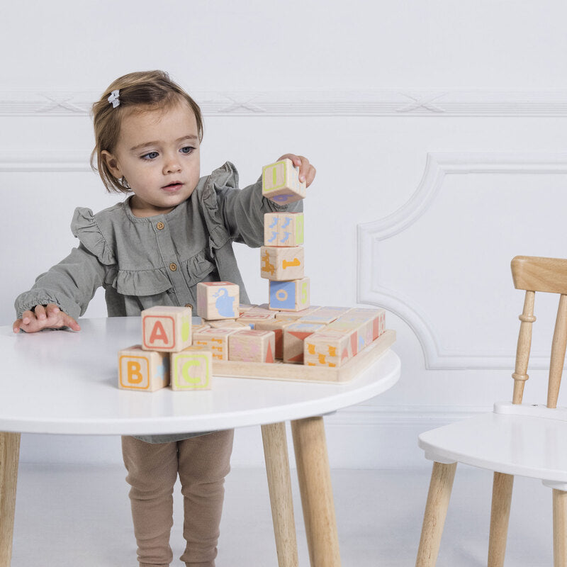 Le Toy Van ABC Wooden Blocks Le Toy Van Wooden Blocks at Little Earth Nest Eco Shop Geelong Online Store Australia