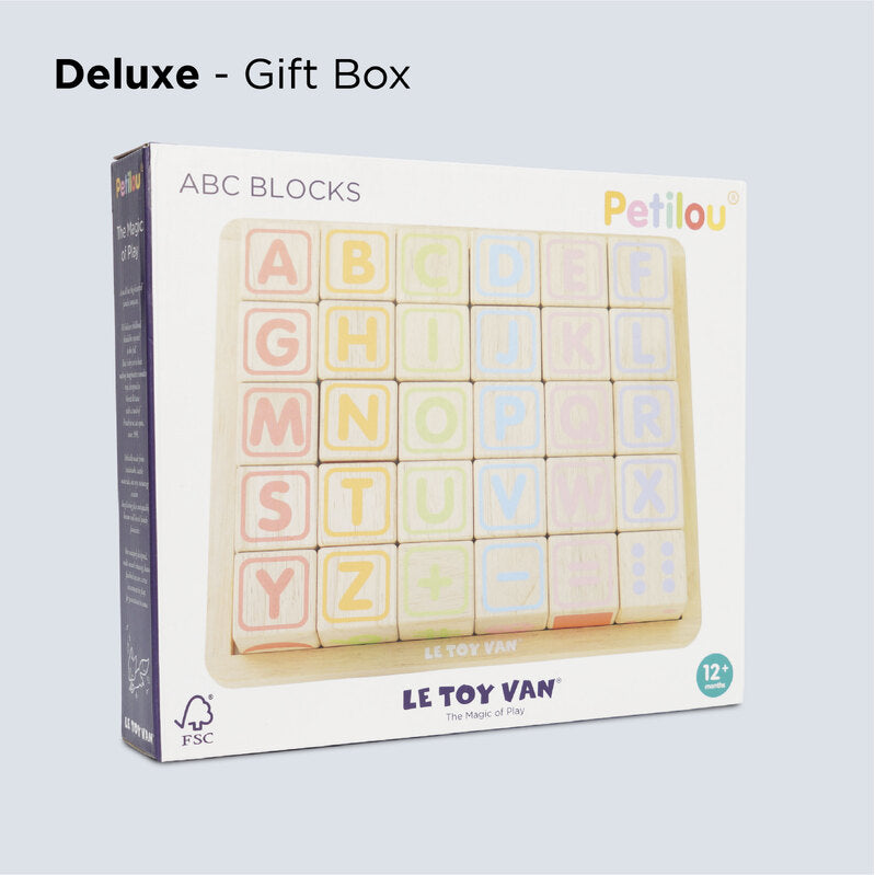 Le Toy Van ABC Wooden Blocks Le Toy Van Wooden Blocks at Little Earth Nest Eco Shop Geelong Online Store Australia