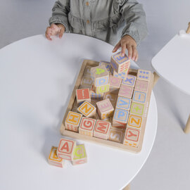 Le Toy Van ABC Wooden Blocks Le Toy Van Wooden Blocks at Little Earth Nest Eco Shop Geelong Online Store Australia